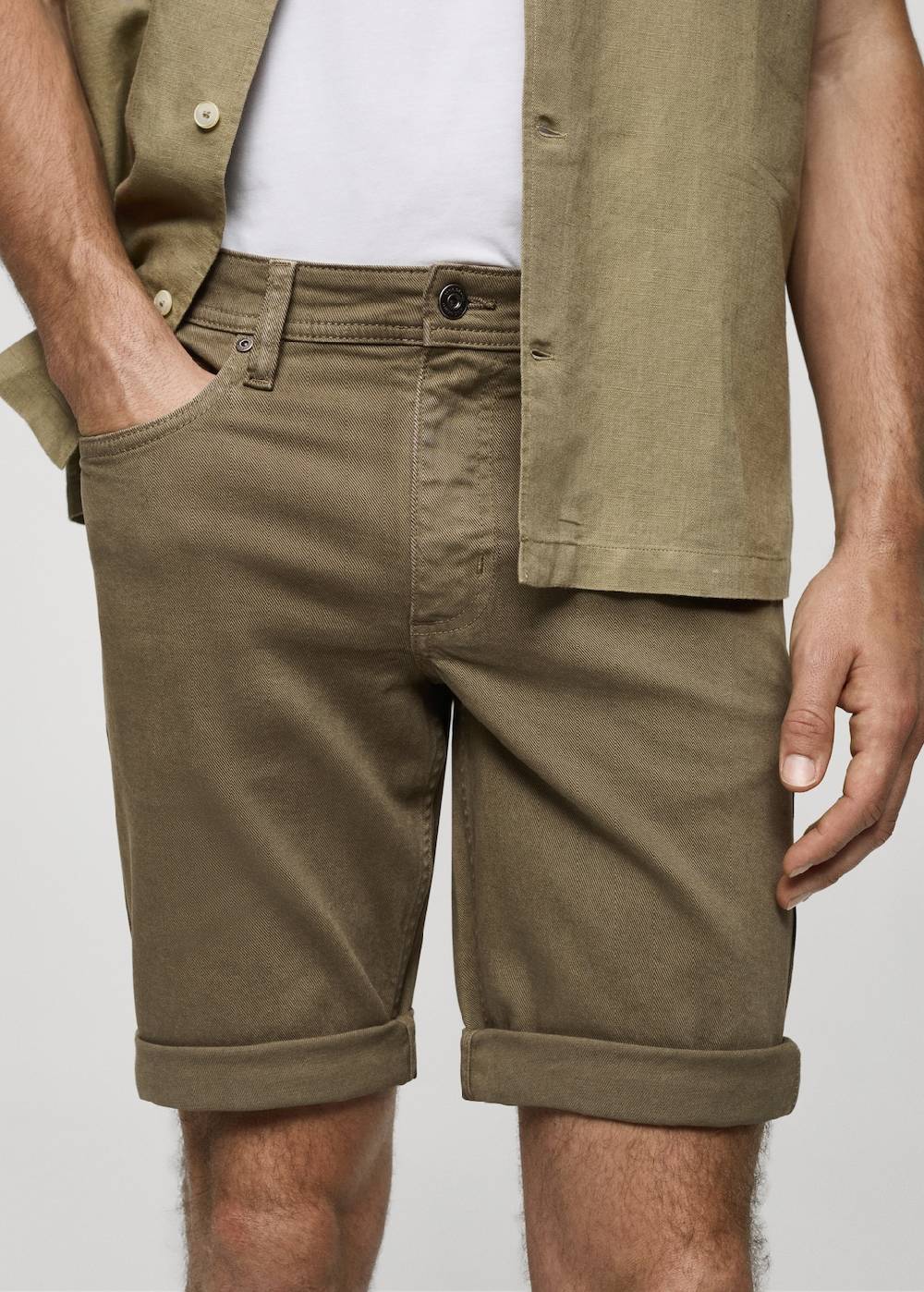 Mango Slim Fit-Jeans-Bermudashorts Saisonale Angebote