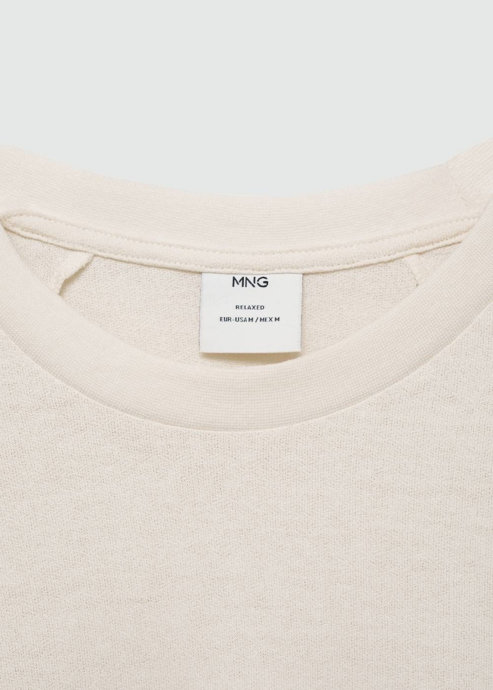 Mango Relaxed Fit-T-Shirt aus Baumwolle Kauf eins, bekomm eins gratis