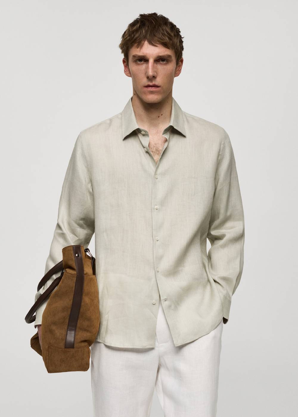 Mango Regular Fit-Hemd aus 100 % Leinen Riesige Ersparnisse