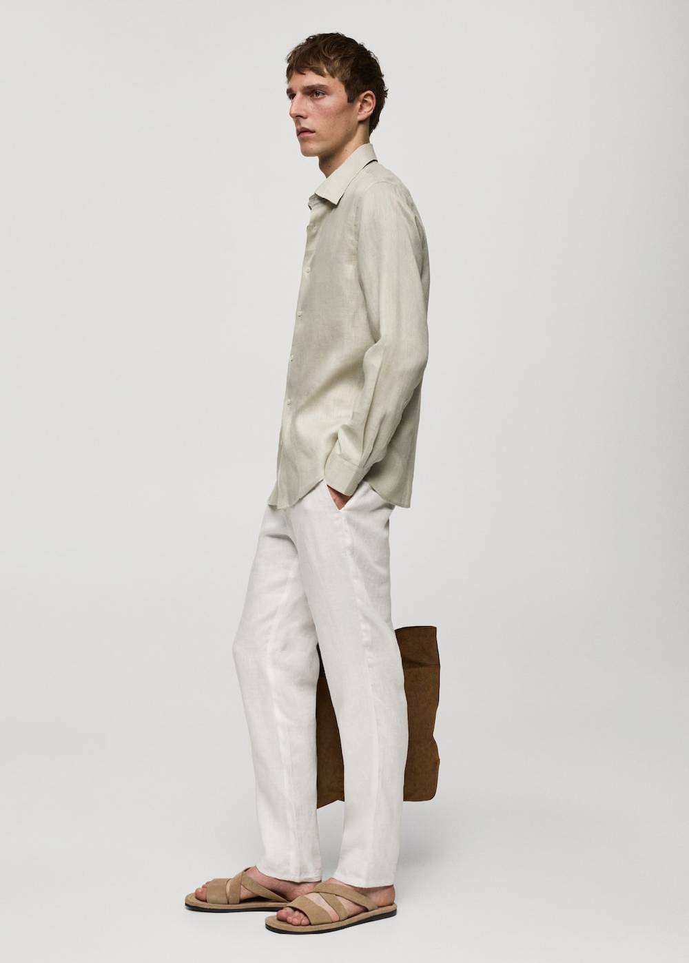 Mango Regular Fit-Hemd aus 100 % Leinen Riesige Ersparnisse
