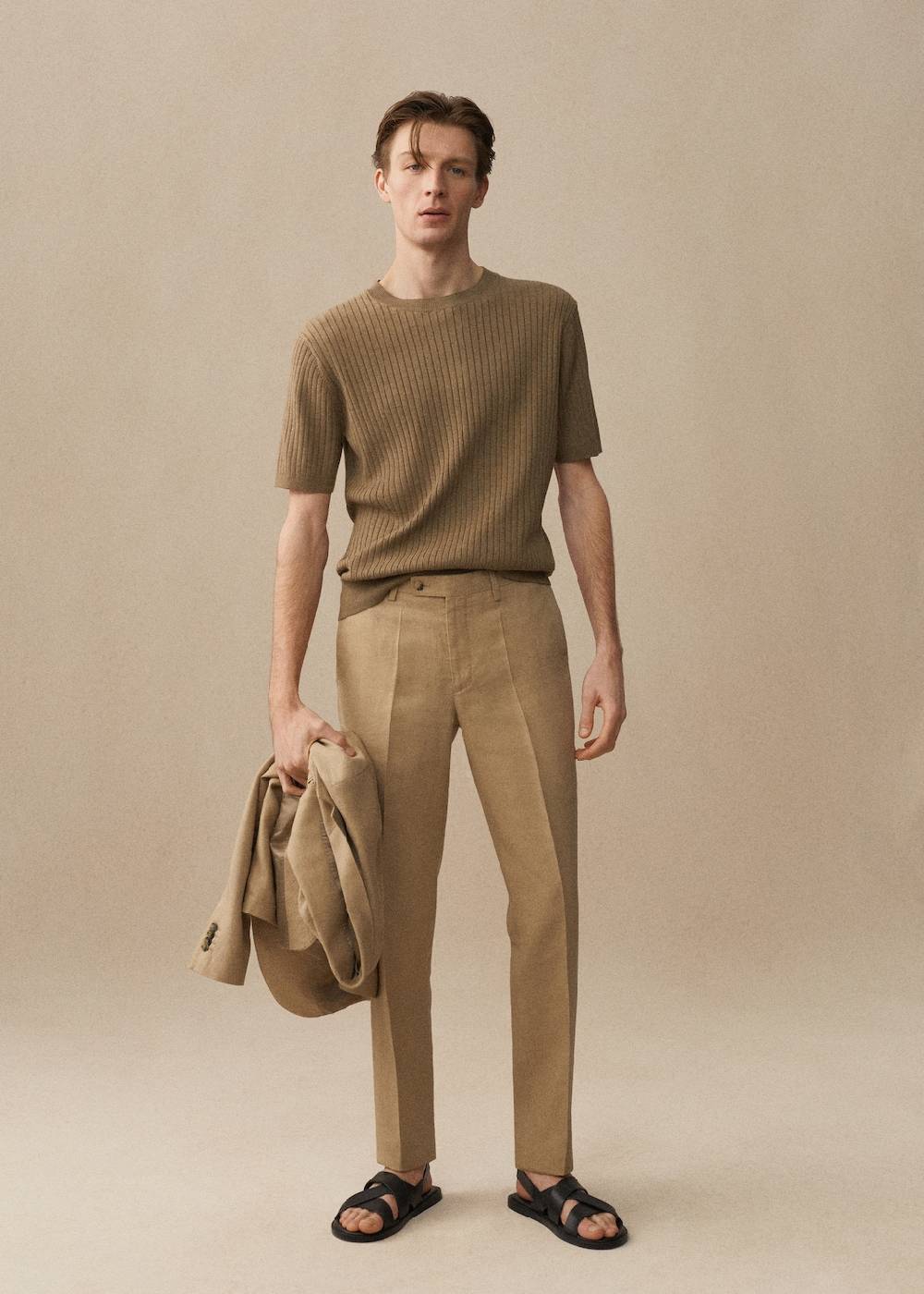 Mango Slim-Fit-Anzughose aus 100 % Leinen Begrenzte Freigabe