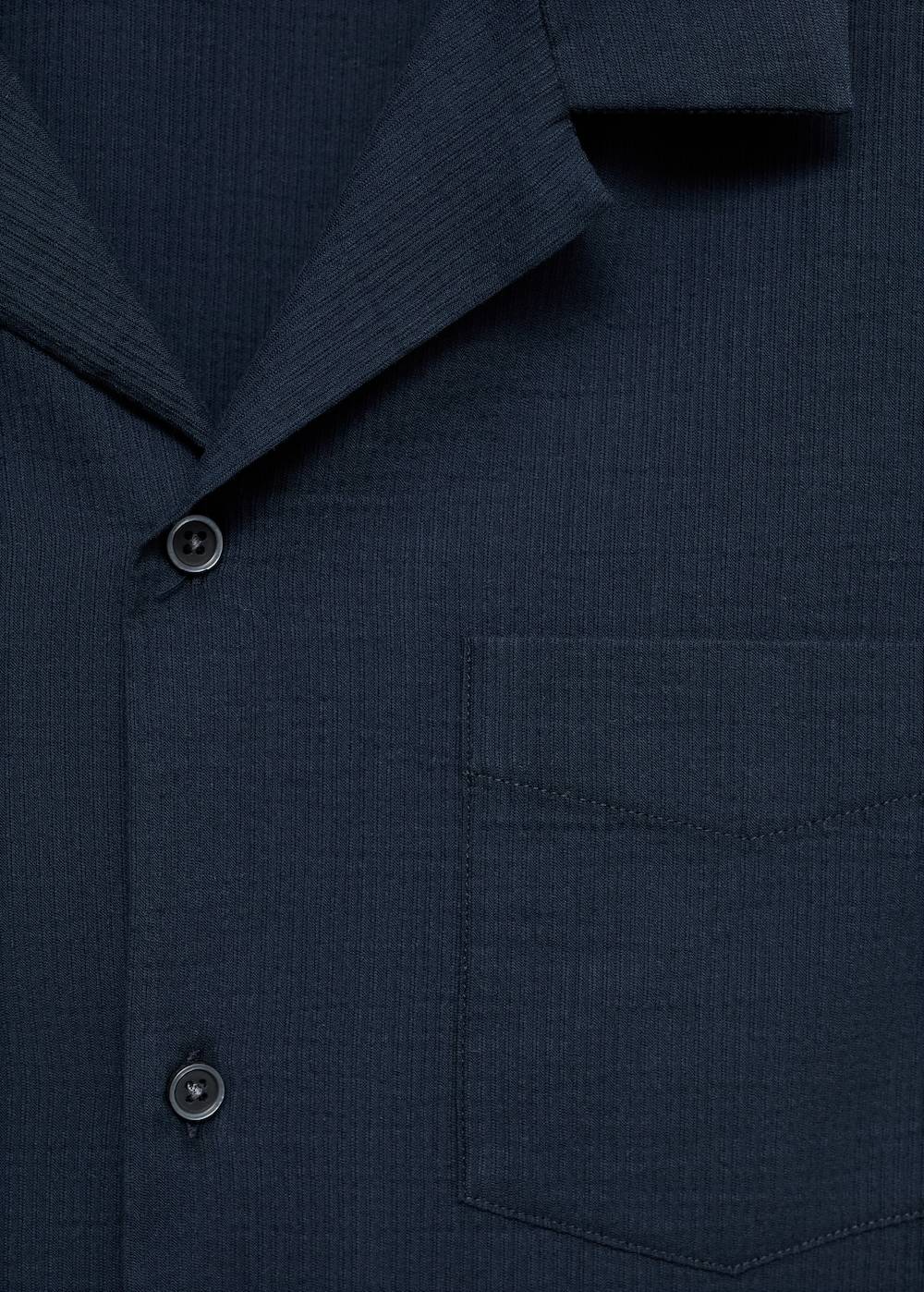 Mango Regular-Fit-Hemd aus 100 % Seersucker-Baumwolle Neueste Stile