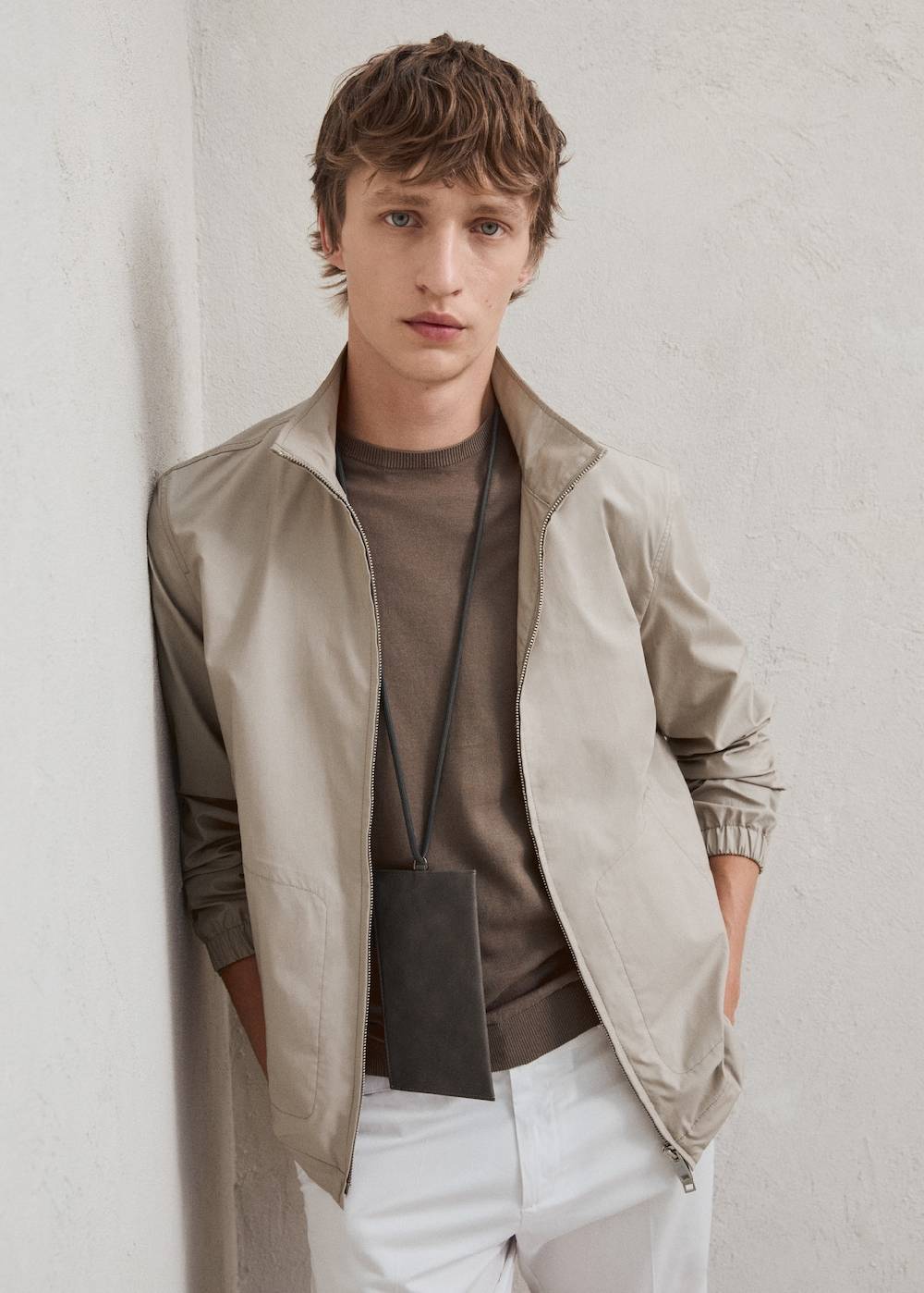 Mango Lyocell-Jacke mit Reißverschluss Letzte 2 Tage