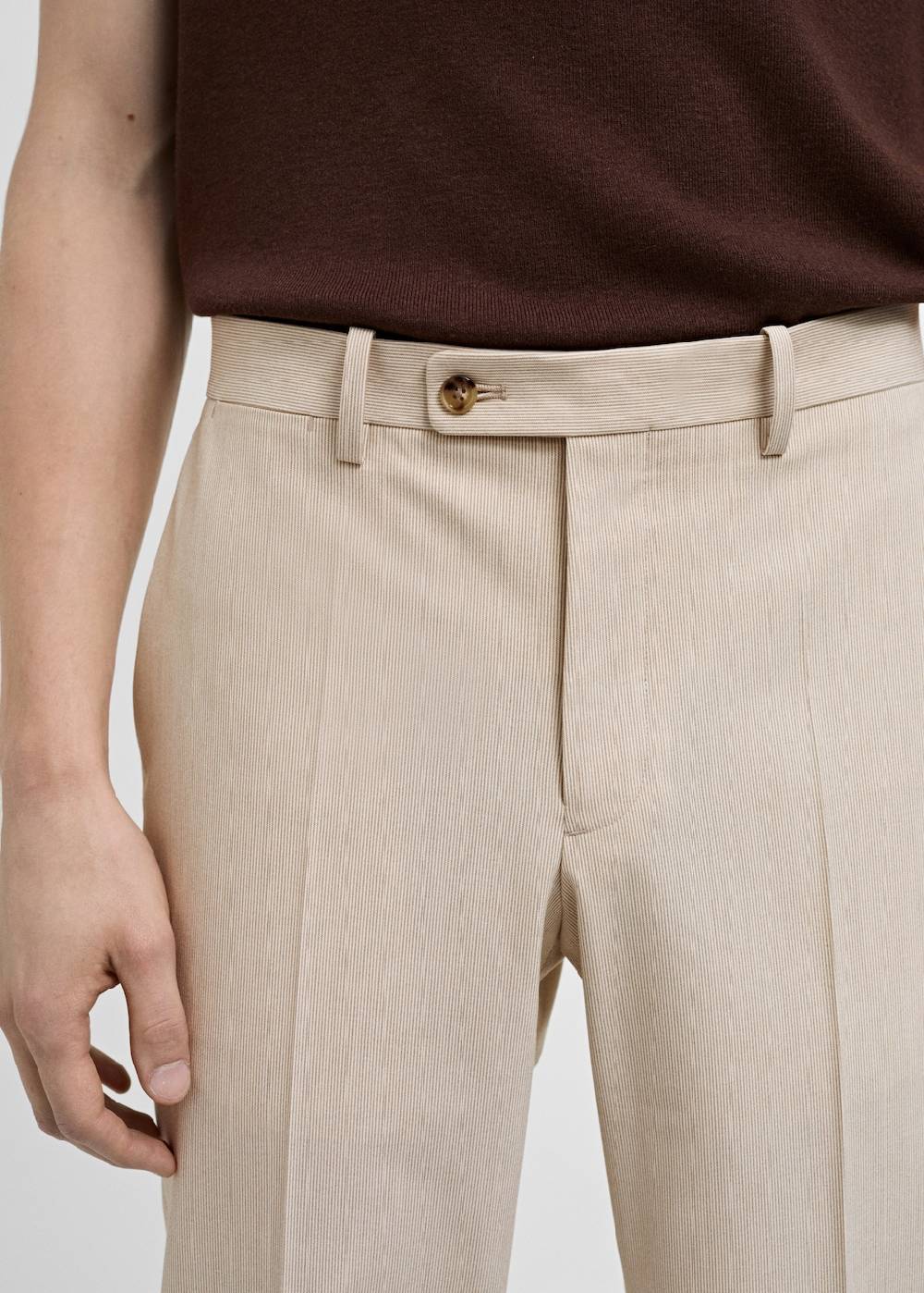 Mango Slim Fit-Anzughose aus Stretchstoff Letzter Tag