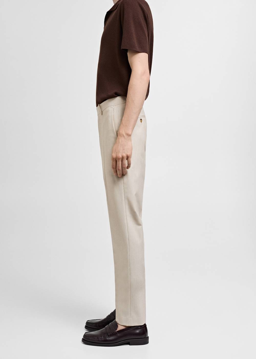 Mango Slim Fit-Anzughose aus Stretchstoff Letzter Tag