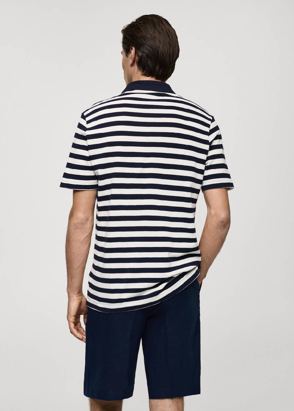 Mango Gestreiftes Regular-Fit-Poloshirt aus Baumwoll-Piqué Bis zu 65% Rabatt