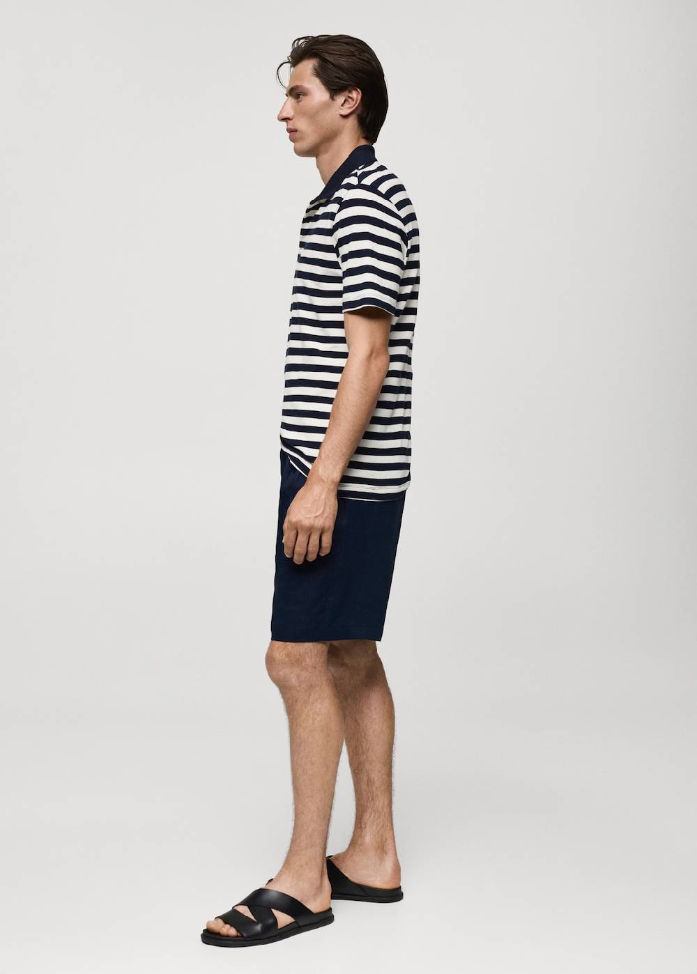 Mango Gestreiftes Regular-Fit-Poloshirt aus Baumwoll-Piqué Bis zu 65% Rabatt