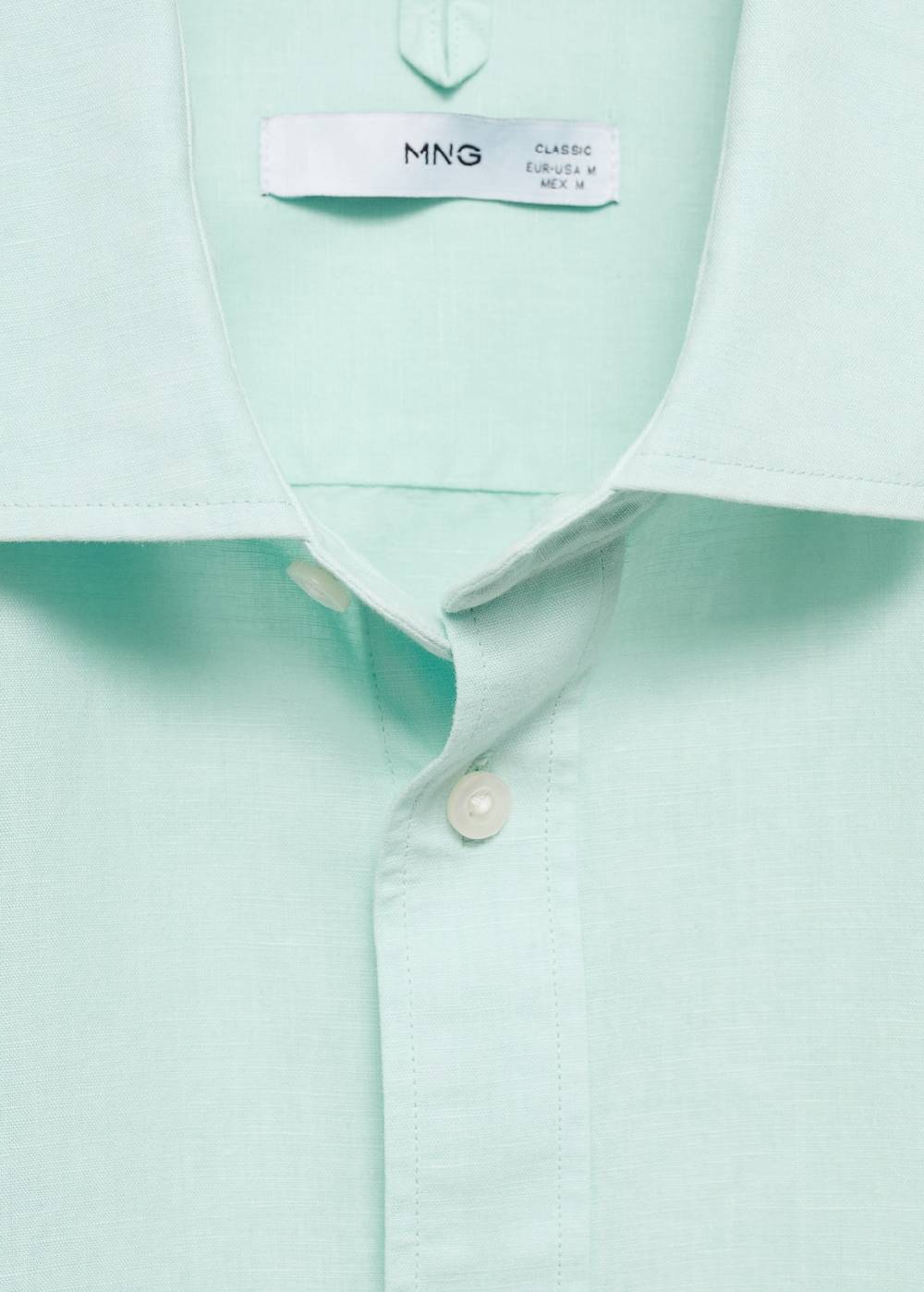 Mango Classic Fit-Leinenhemd Vierteljährliche Förderung