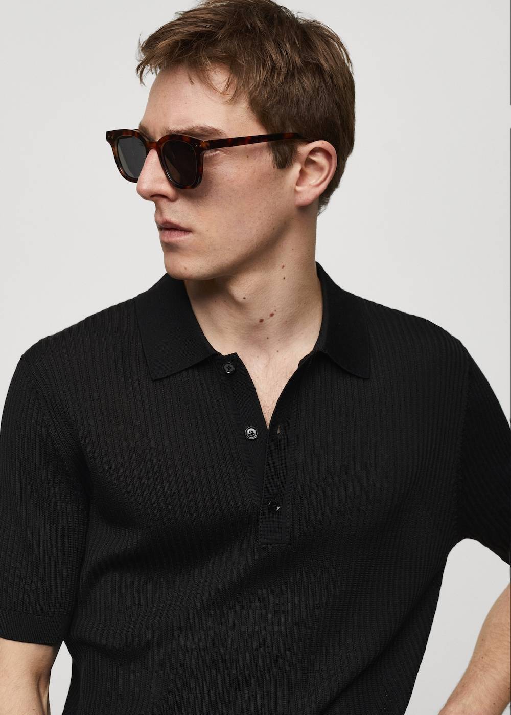Mango Strick-Poloshirt aus Baumwolle Discount Store für neue Produkte