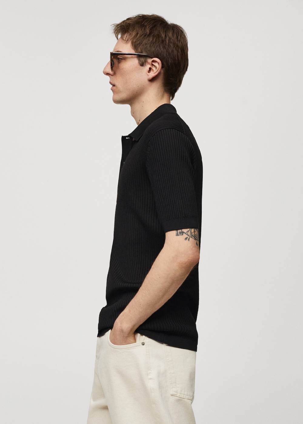 Mango Strick-Poloshirt aus Baumwolle Discount Store für neue Produkte