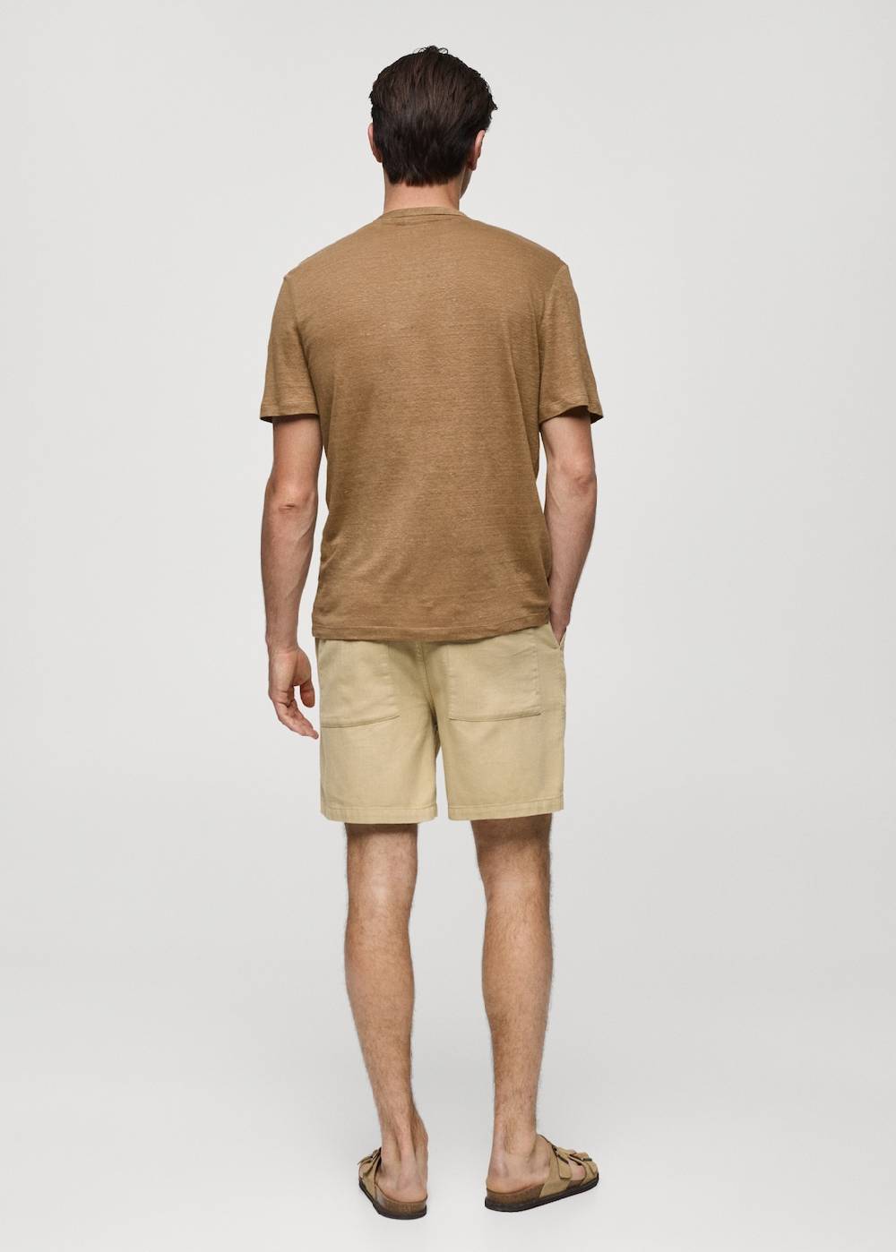 Mango Slim-Fit-T-Shirt aus Leinengemisch Clearance-Verkauf