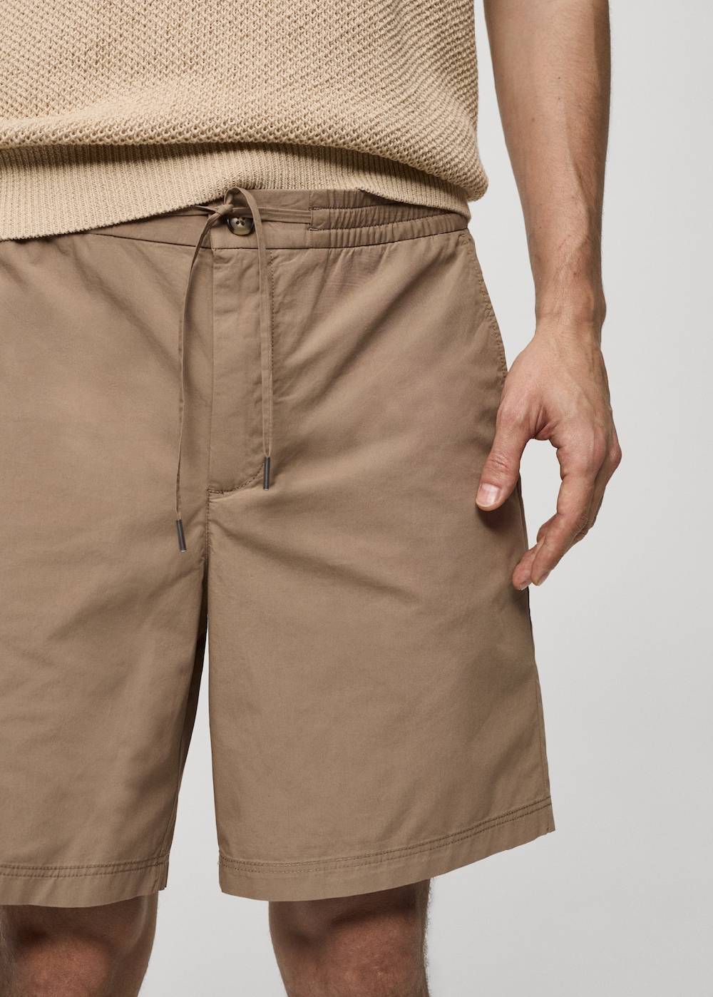 Mango Bermudashorts aus 100 % Baumwolle mit Kordel Kostenloser Versand international