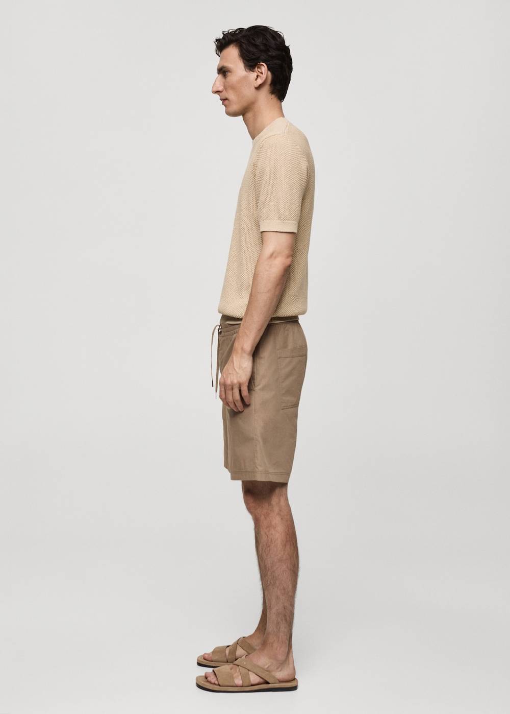 Mango Bermudashorts aus 100 % Baumwolle mit Kordel Kostenloser Versand international
