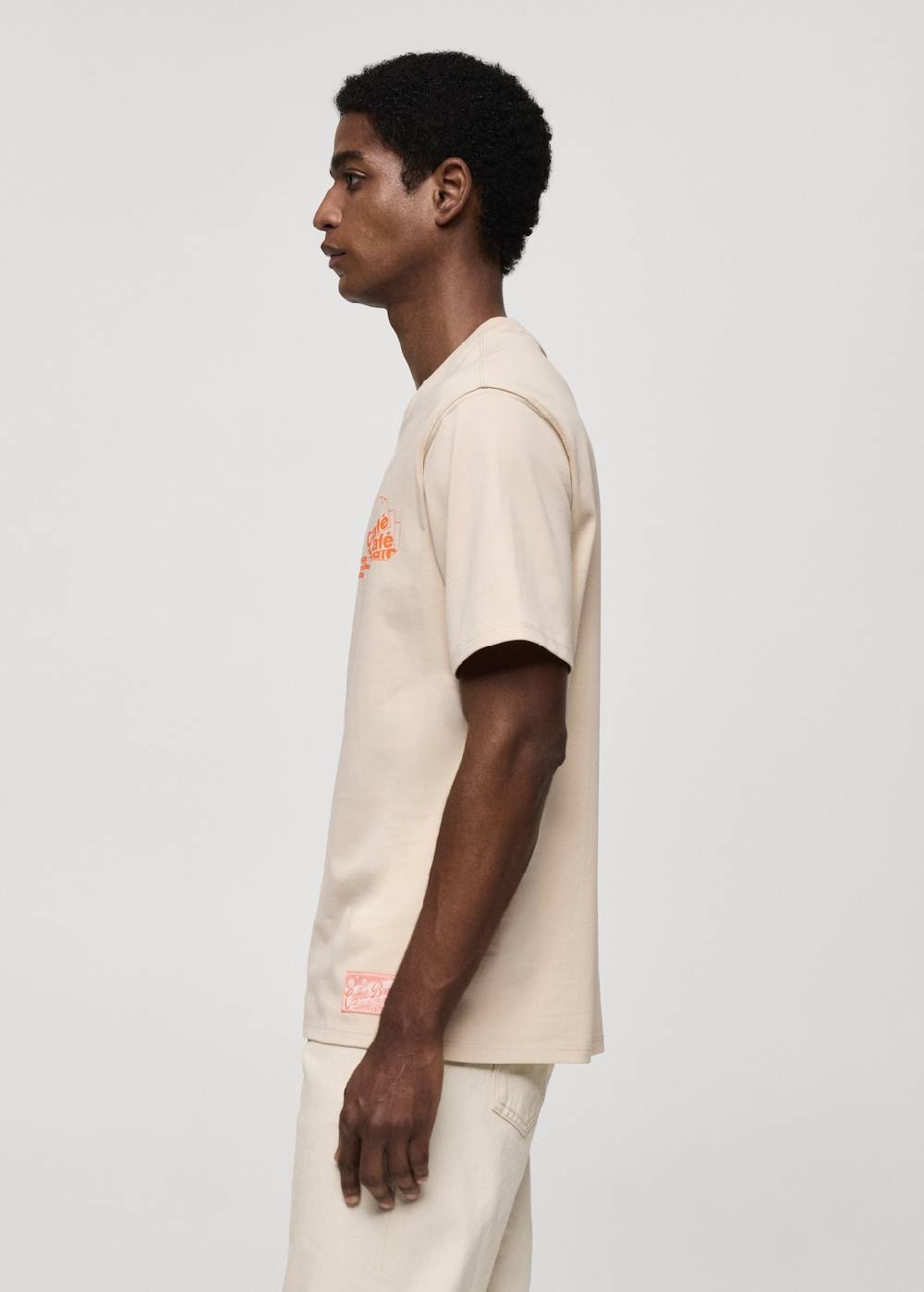 Mango Bedrucktes Baumwoll-T-Shirt Speichern exportieren