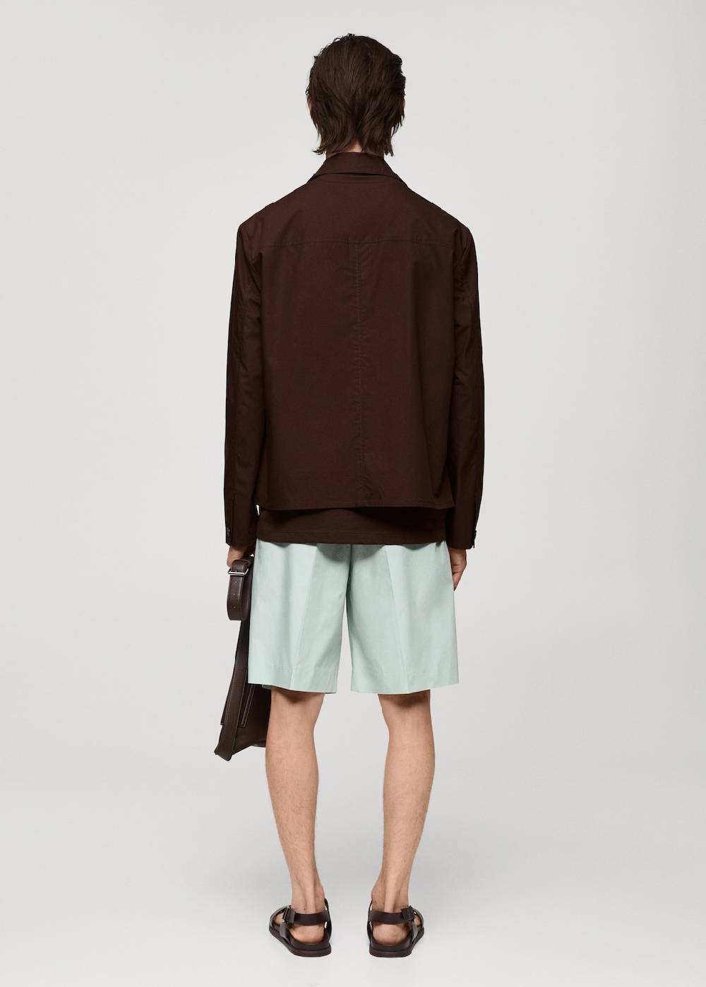 Mango Relaxed Fit-Bermudashorts mit Abnähern Im Verkauf