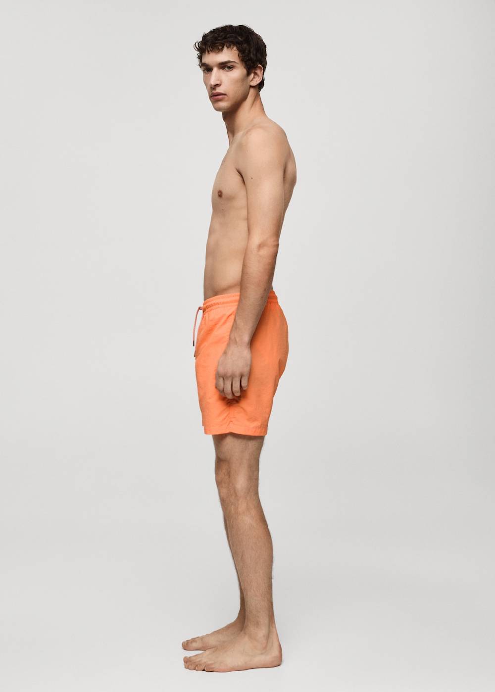 Mango Einfarbige Badeshorts mit Kordelzug 50% Rabatt für begrenzte Zeit