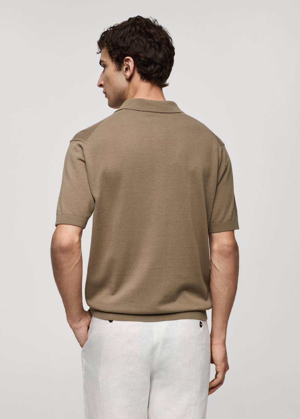 Mango Strick-Poloshirt aus 100 % Baumwolle 2025