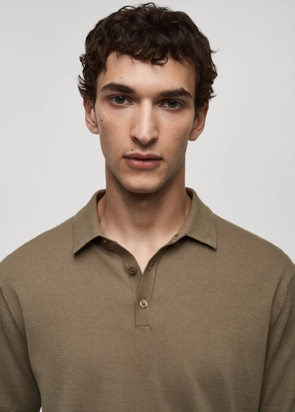 Mango Strick-Poloshirt aus 100 % Baumwolle 2025