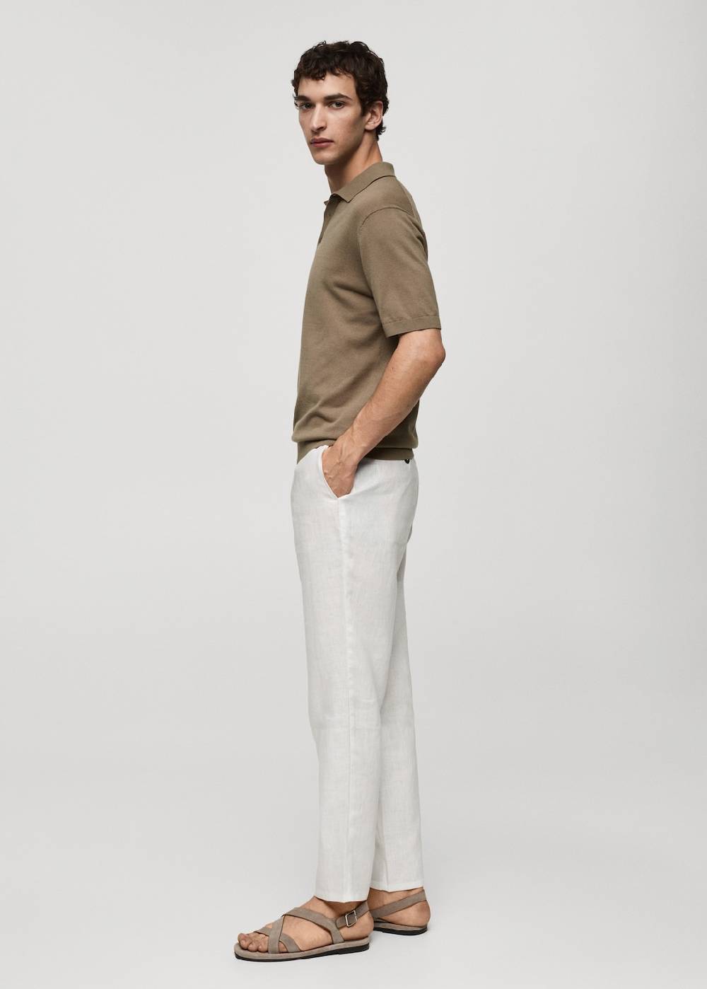 Mango Strick-Poloshirt aus 100 % Baumwolle 2025