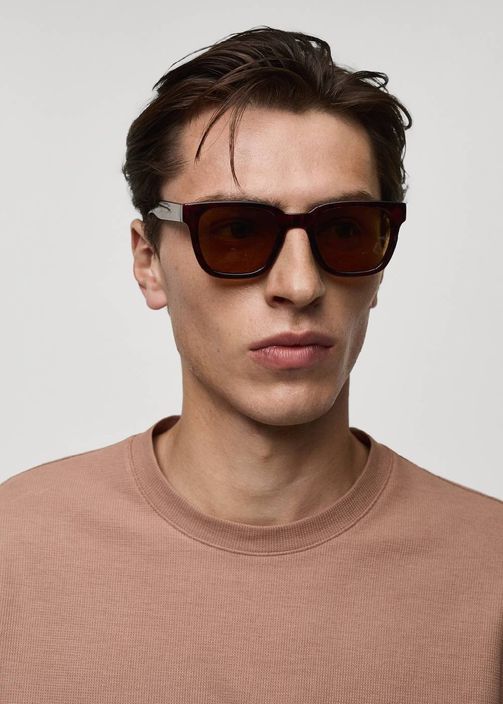 Mango Strukturiertes Regular-Fit-T-Shirt Online