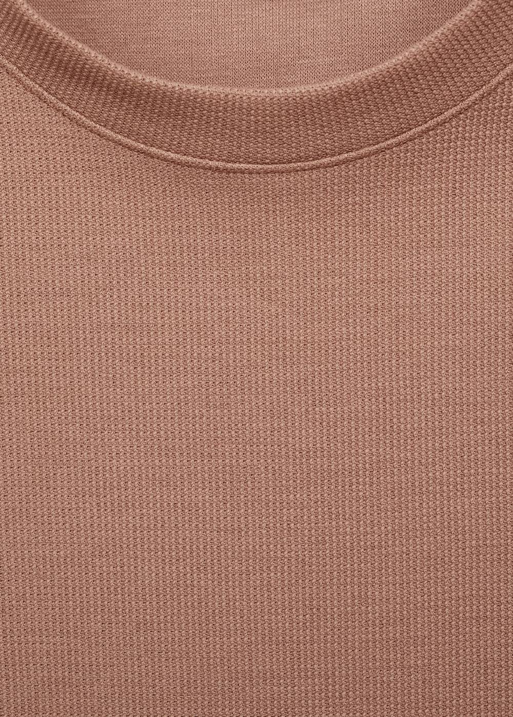 Mango Strukturiertes Regular-Fit-T-Shirt Online