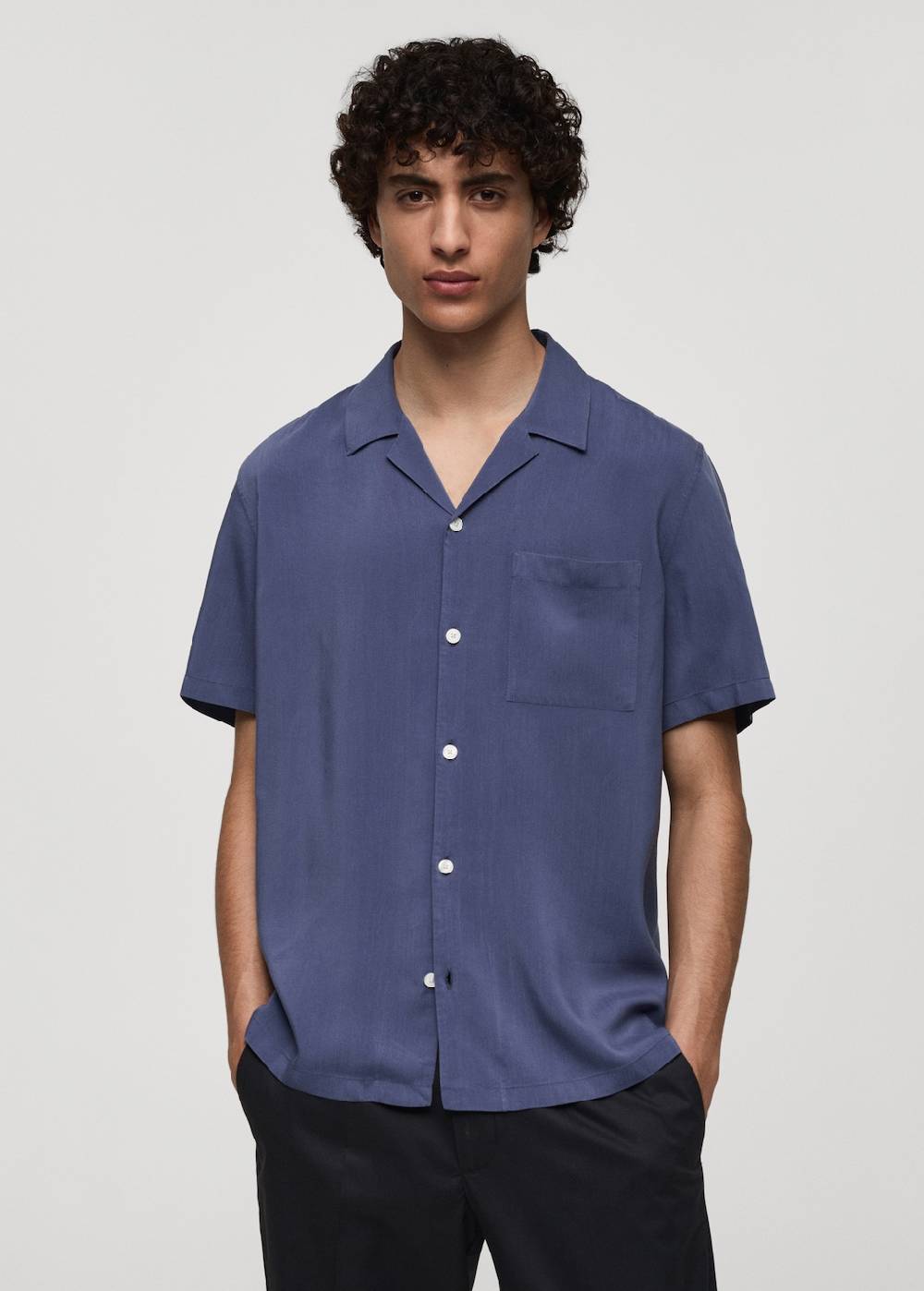 Mango Regular-Fit-Hemd aus 100 % Tencel Auslauf