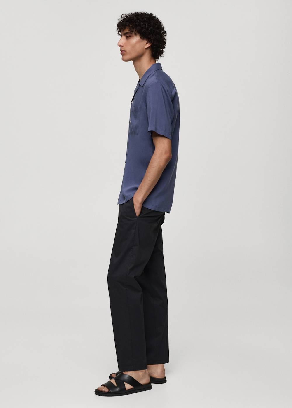 Mango Regular-Fit-Hemd aus 100 % Tencel Auslauf