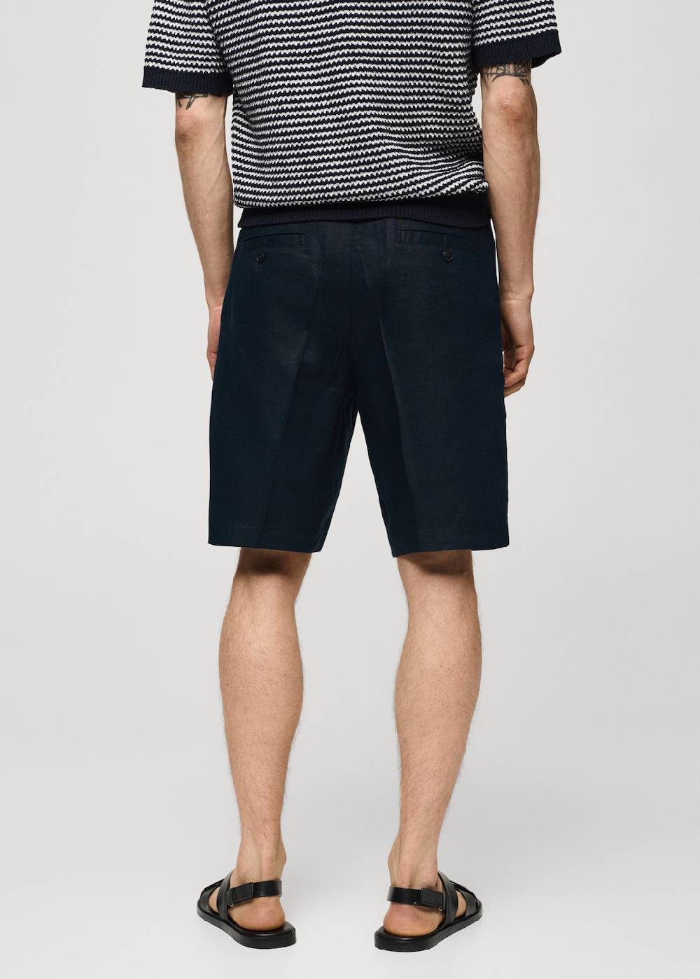Mango Bundfalten-Bermudashorts aus 100 % Leinen Hotsell