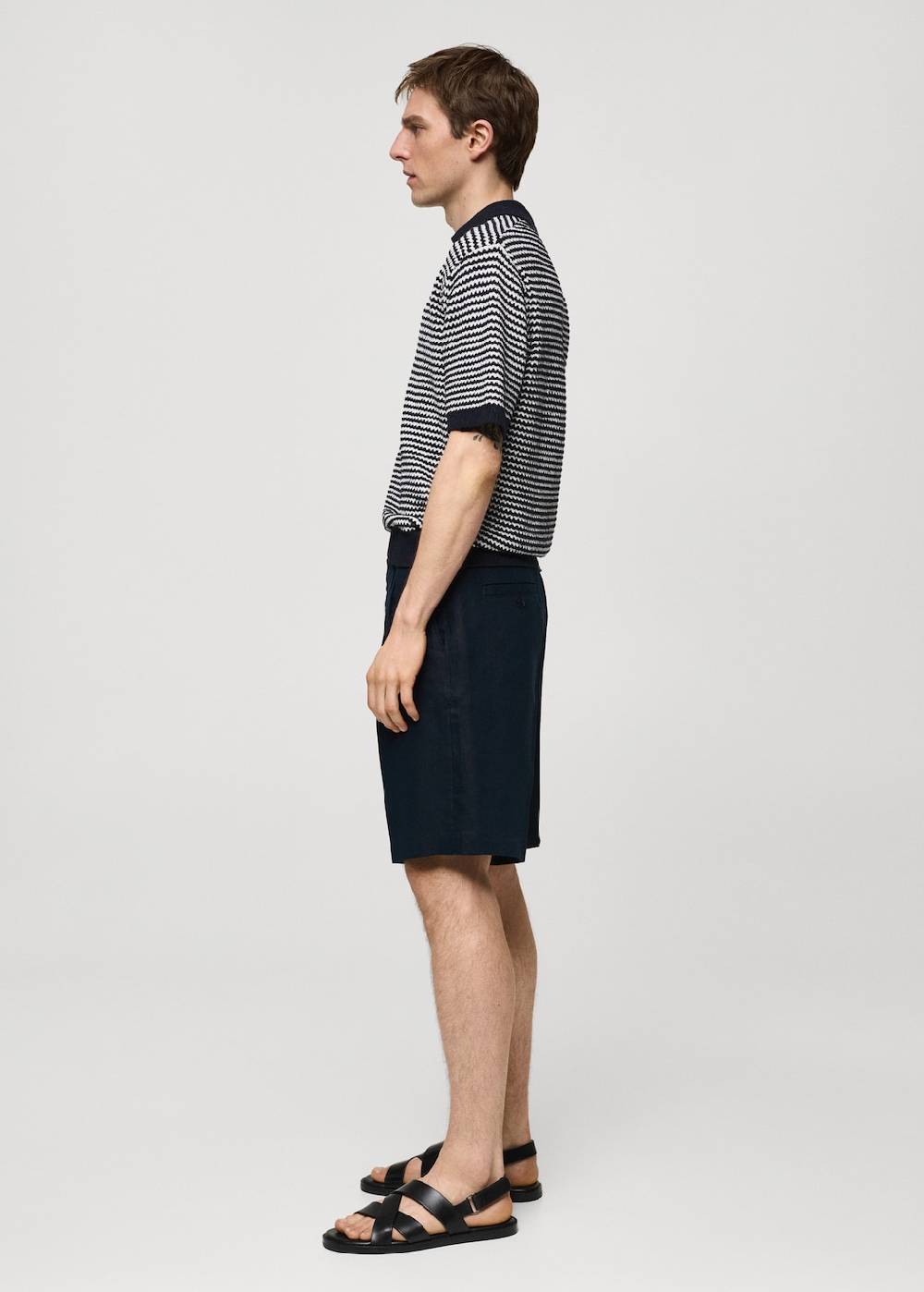 Mango Bundfalten-Bermudashorts aus 100 % Leinen Hotsell