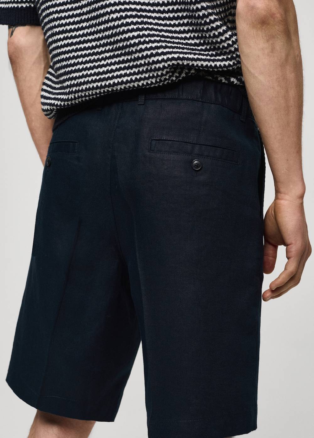 Mango Bundfalten-Bermudashorts aus 100 % Leinen Hotsell