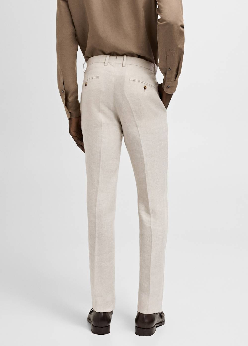 Mango Slim-Fit-Anzughose aus 100 % Leinen Meist gekauft