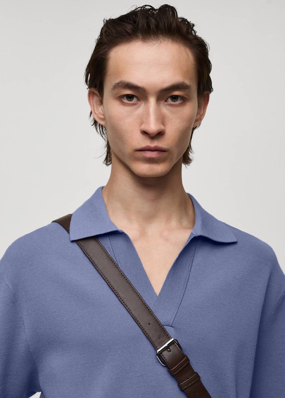 Mango Relaxed-Fit-Strickpoloshirt Kostenloser Versand
