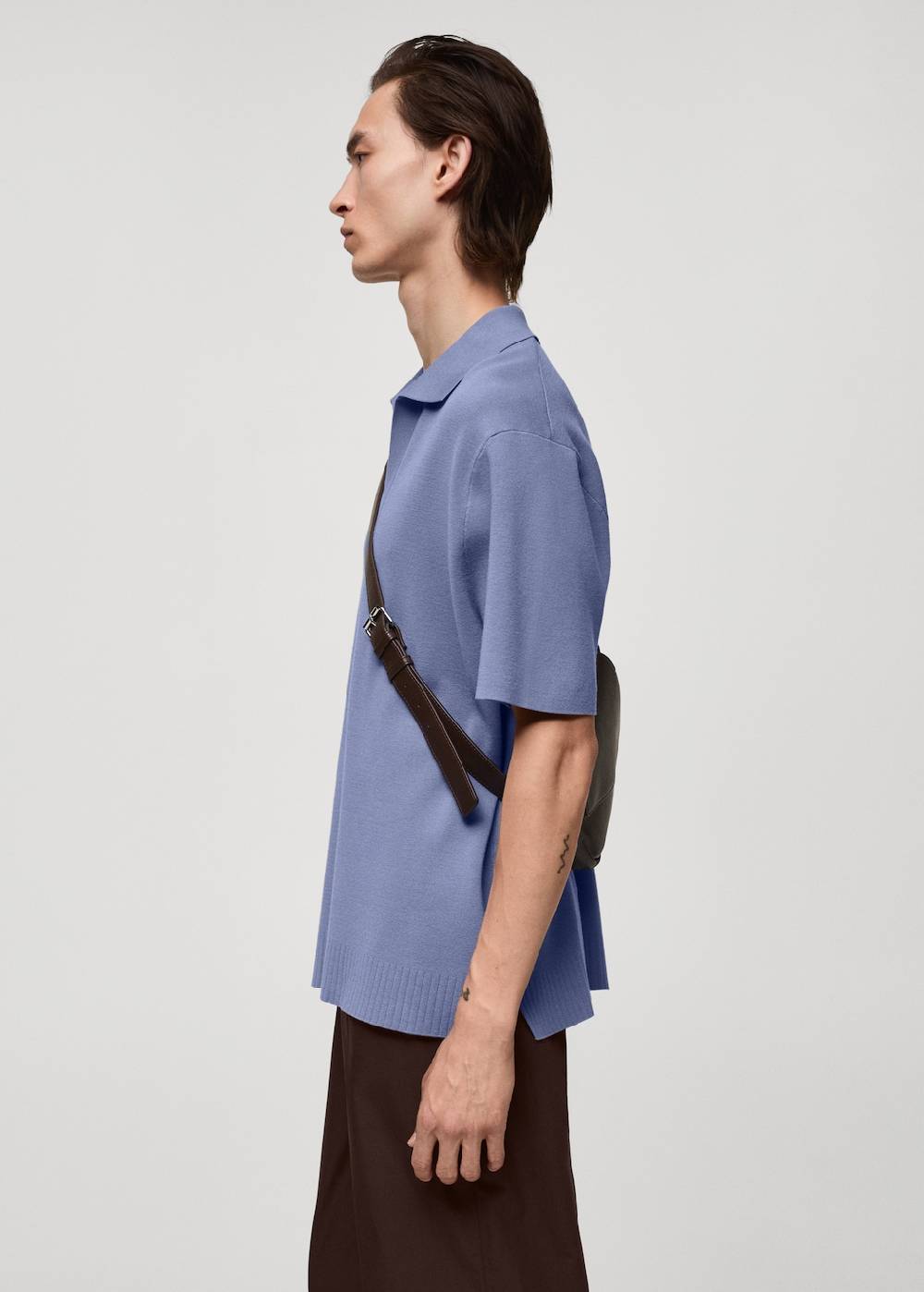 Mango Relaxed-Fit-Strickpoloshirt Kostenloser Versand