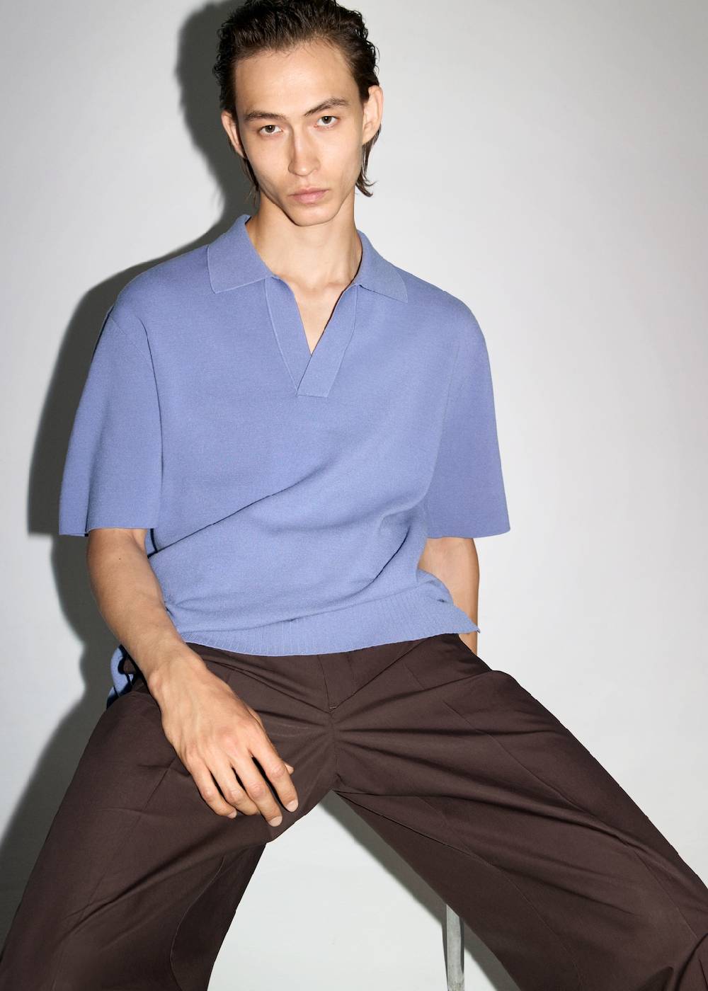 Mango Relaxed-Fit-Strickpoloshirt Kostenloser Versand