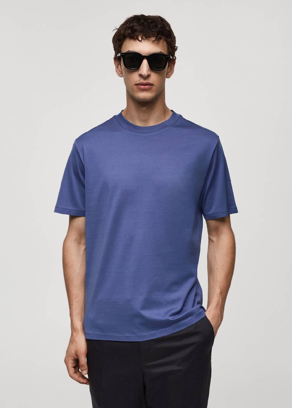 Mango Slim-Fit-T-Shirt aus 100 % Baumwolle Fabrik Onlineshop