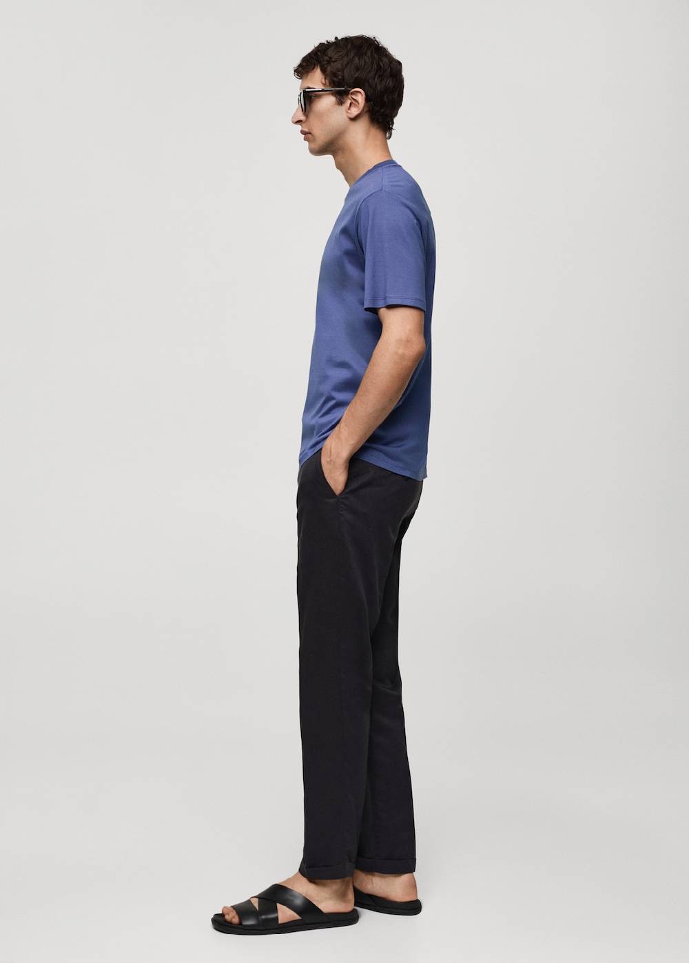 Mango Slim-Fit-T-Shirt aus 100 % Baumwolle Fabrik Onlineshop
