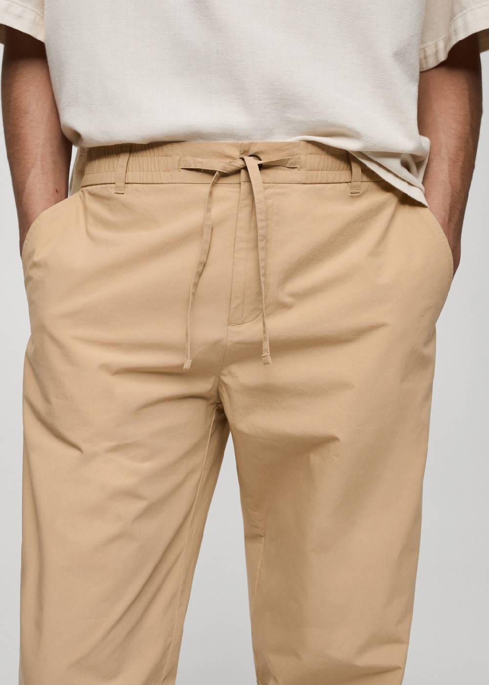 Mango Baumwollhose mit Kordel Fabrikpreis