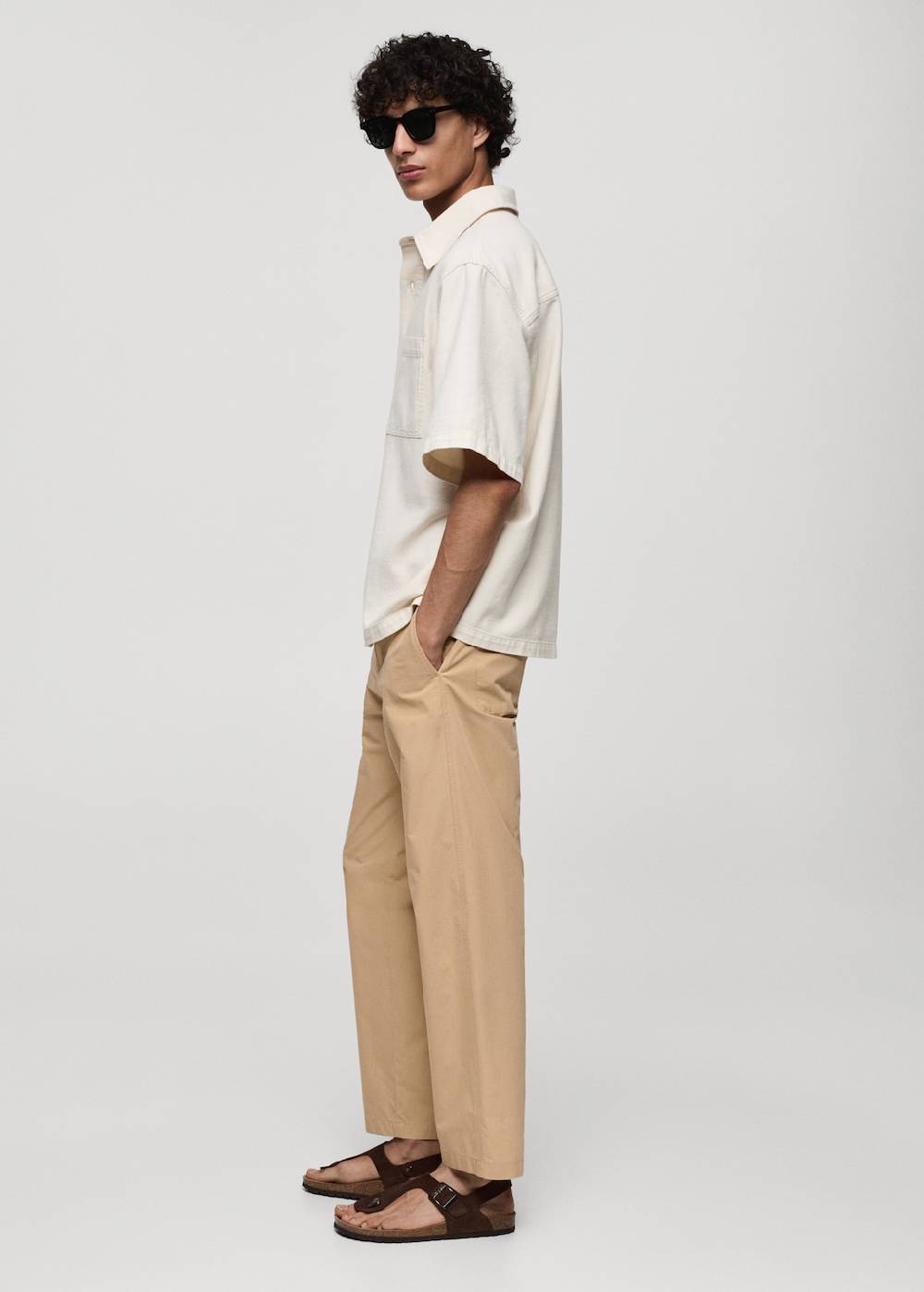 Mango Baumwollhose mit Kordel Fabrikpreis
