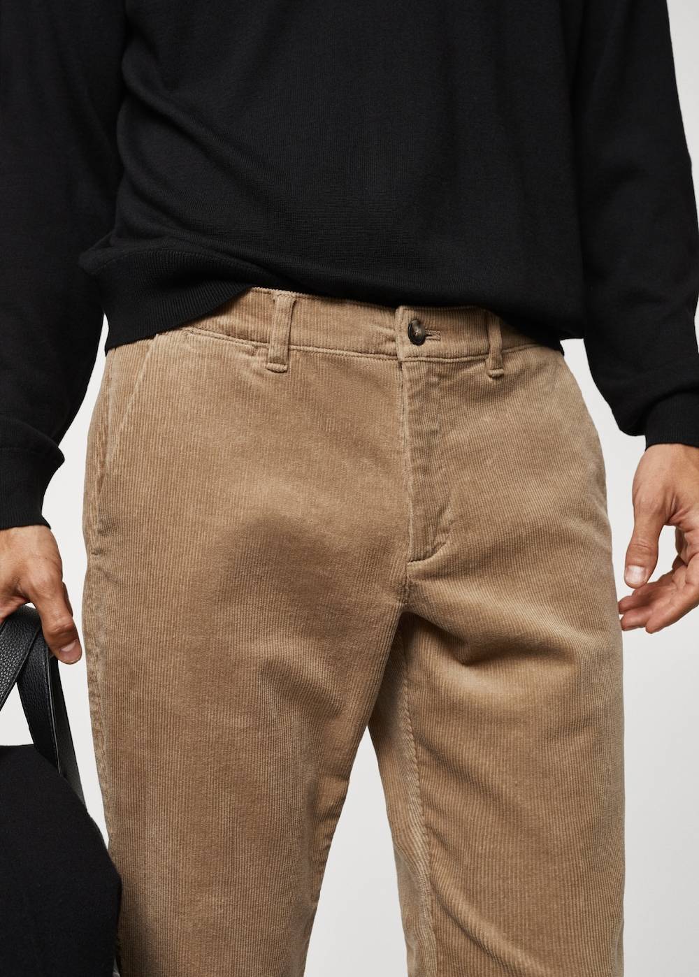 Mango Slim Fit-Cordhose mit Kordel Sonderangebot