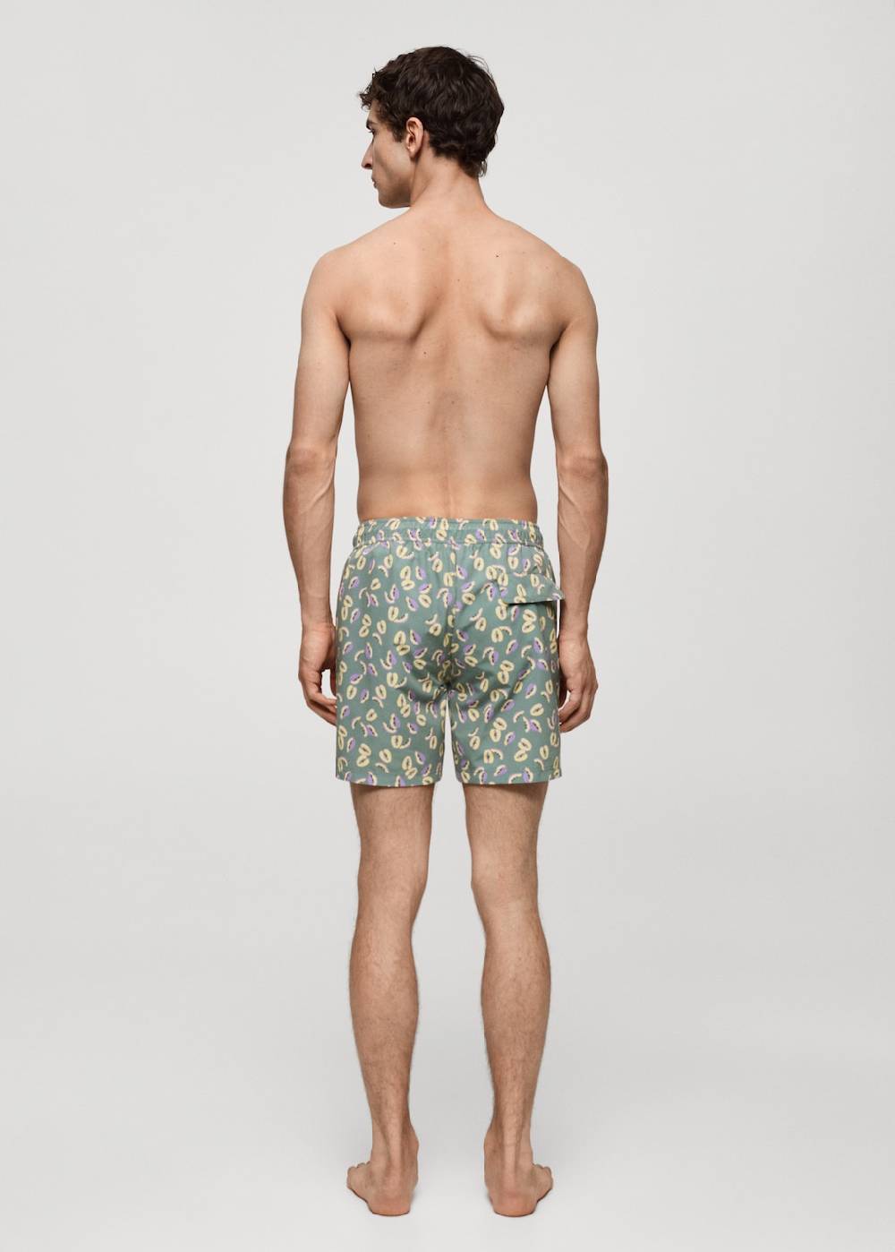Mango Badeshorts mit Papaya-Print Rabatt