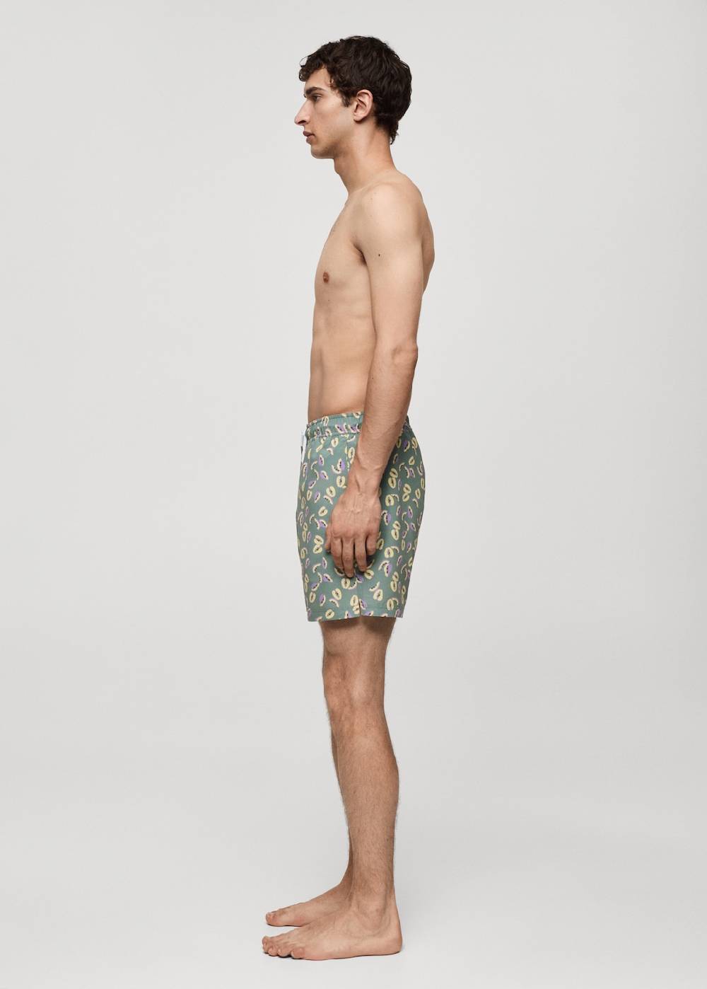 Mango Badeshorts mit Papaya-Print Rabatt