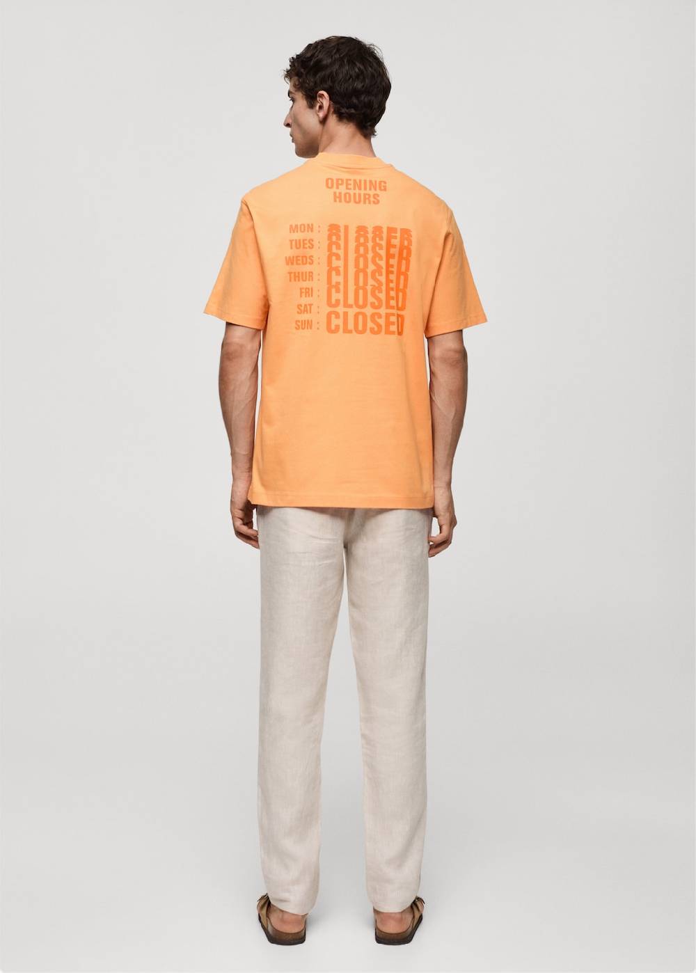 Mango Gemustertes T-Shirt aus 100 % Baumwolle Vatertagsangebot