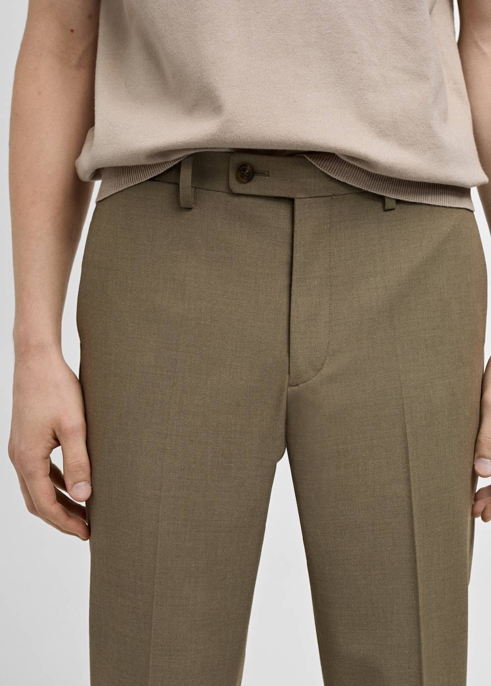 Mango Slim Fit-Anzughose aus Stretchstoff Valentinstagsangebot