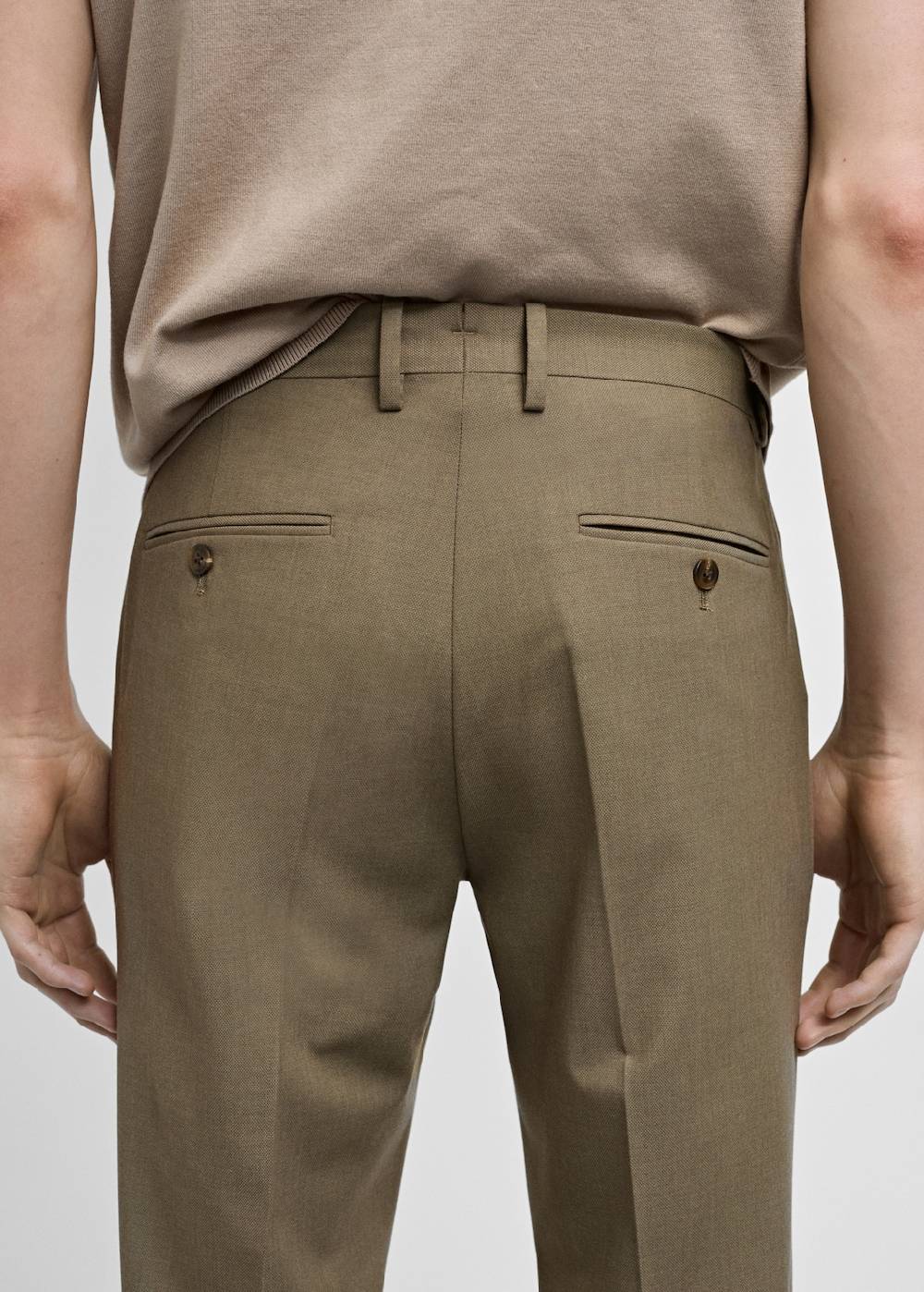 Mango Slim Fit-Anzughose aus Stretchstoff Valentinstagsangebot