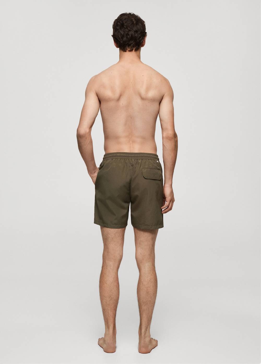 Mango Einfarbige Badeshorts mit Kordelzug Exklusive Angebote