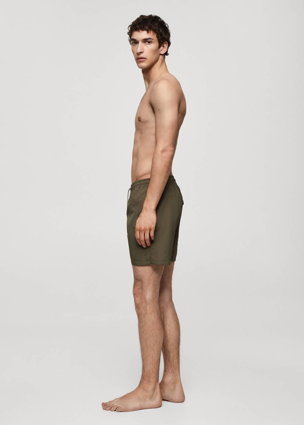 Mango Einfarbige Badeshorts mit Kordelzug Exklusive Angebote