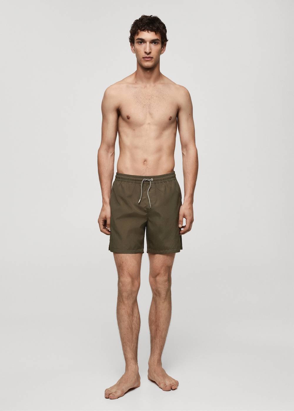 Mango Einfarbige Badeshorts mit Kordelzug Exklusive Angebote