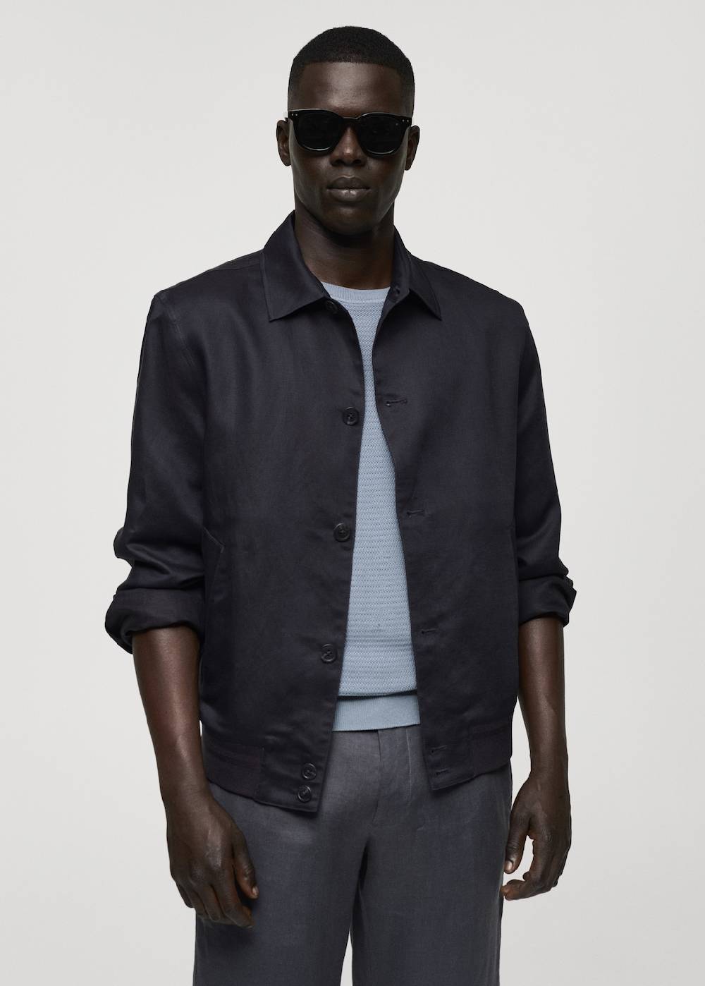 Mango Overshirt aus Tencel-Leinenmischung Große Rabatte