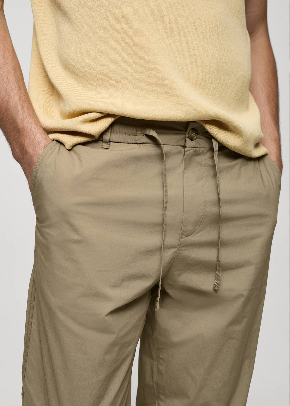 Mango Baumwollhose mit Kordel Neuheiten