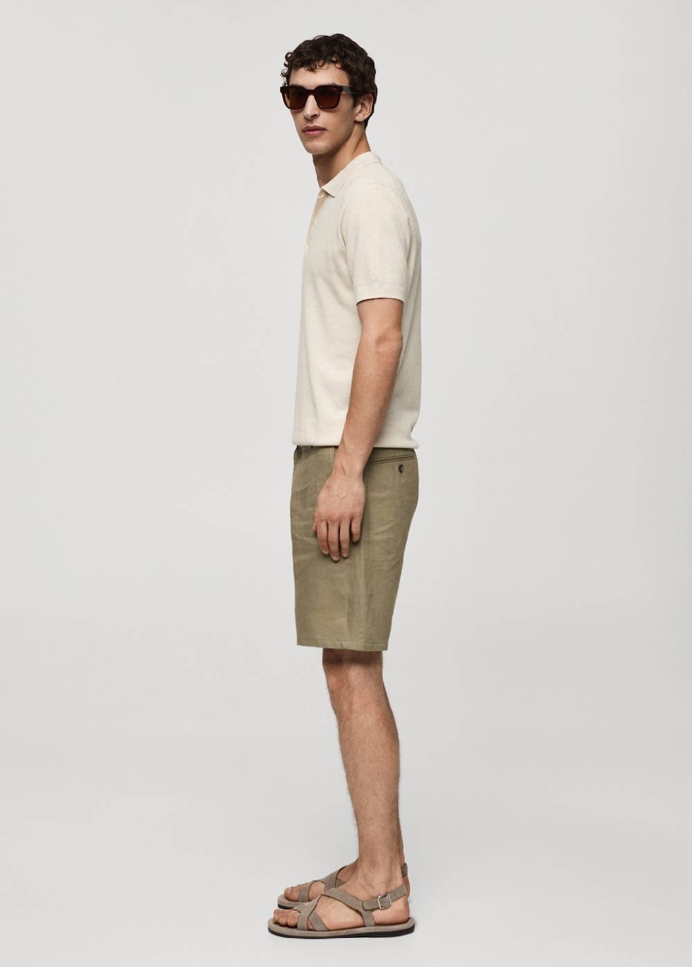 Mango Kurzärmliges Strick-Poloshirt Kauf eins, bekomm eins gratis